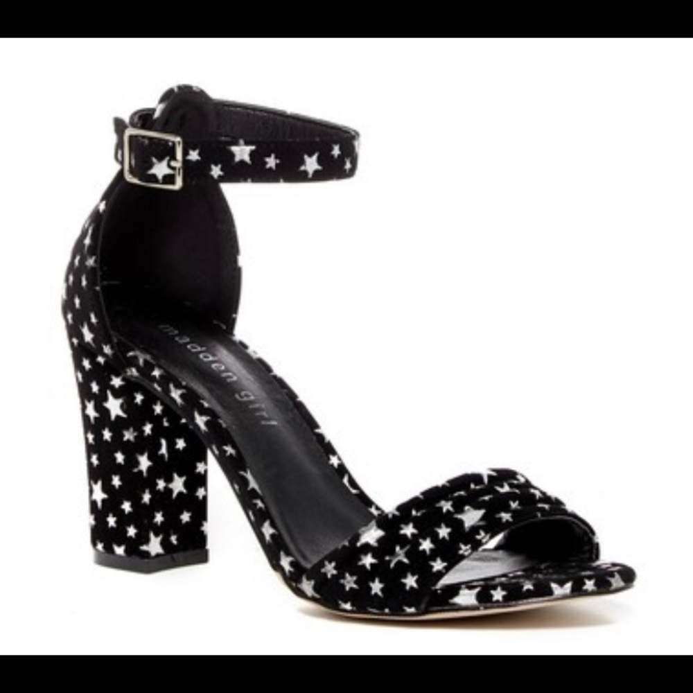 Madden girl brrenna star block heel sandal size 8